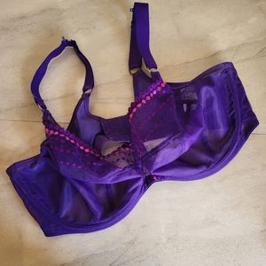 40H Elomi Morgan Purple Mesh Bra